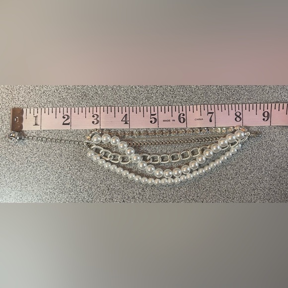 Pearls & Chains Multi Strand Bracelet - Picture 5 of 6
